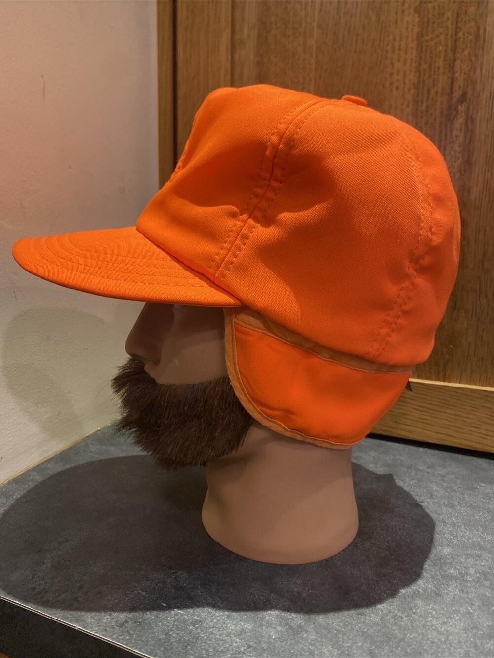 Vintage Blaze Orange Hunting Hat Cap Thinsulate Size S/M